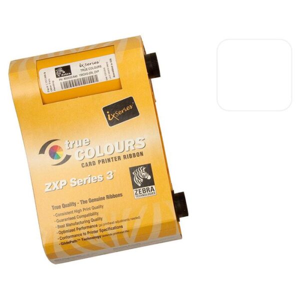 Film Zebra monocromo blanco (850 impresiones)