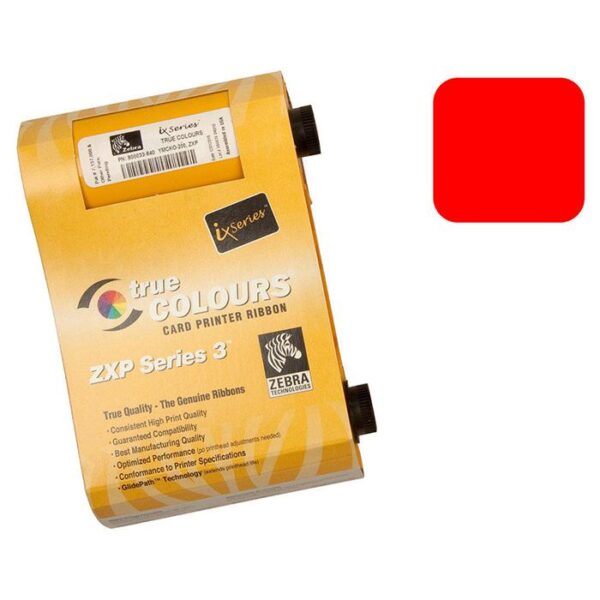 Film Zebra monocromo rojo (1000 impresiones)